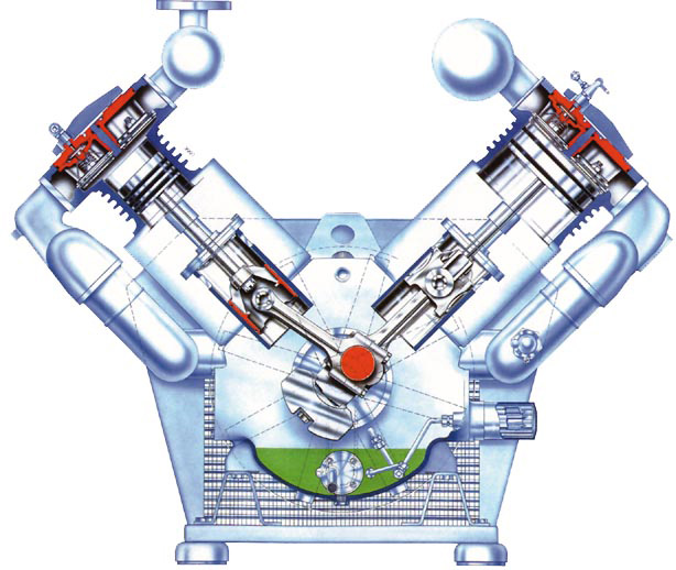 compair v compact piston compressor