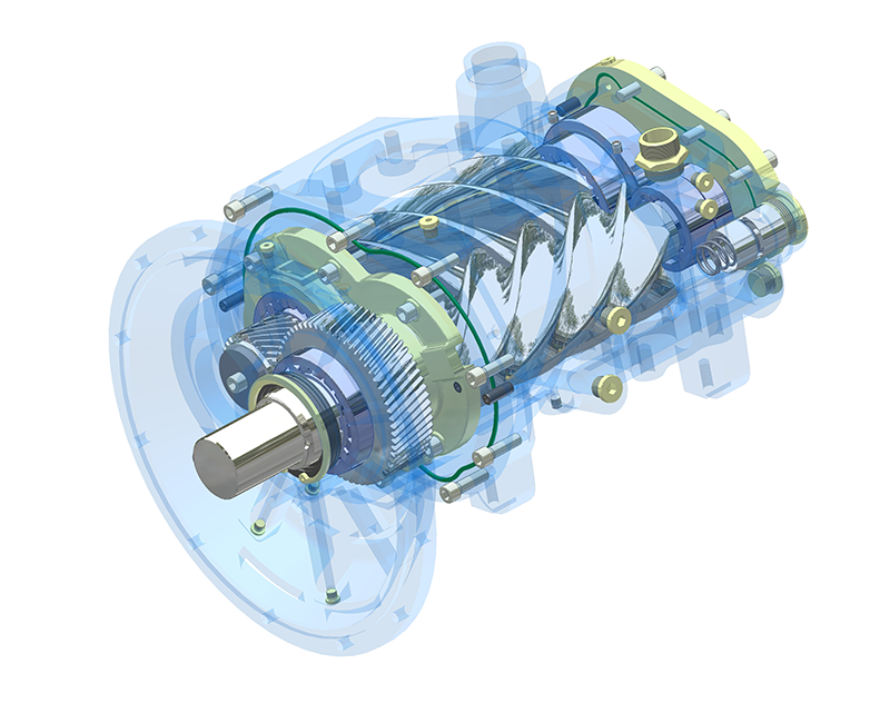 towable compressor screw rotors